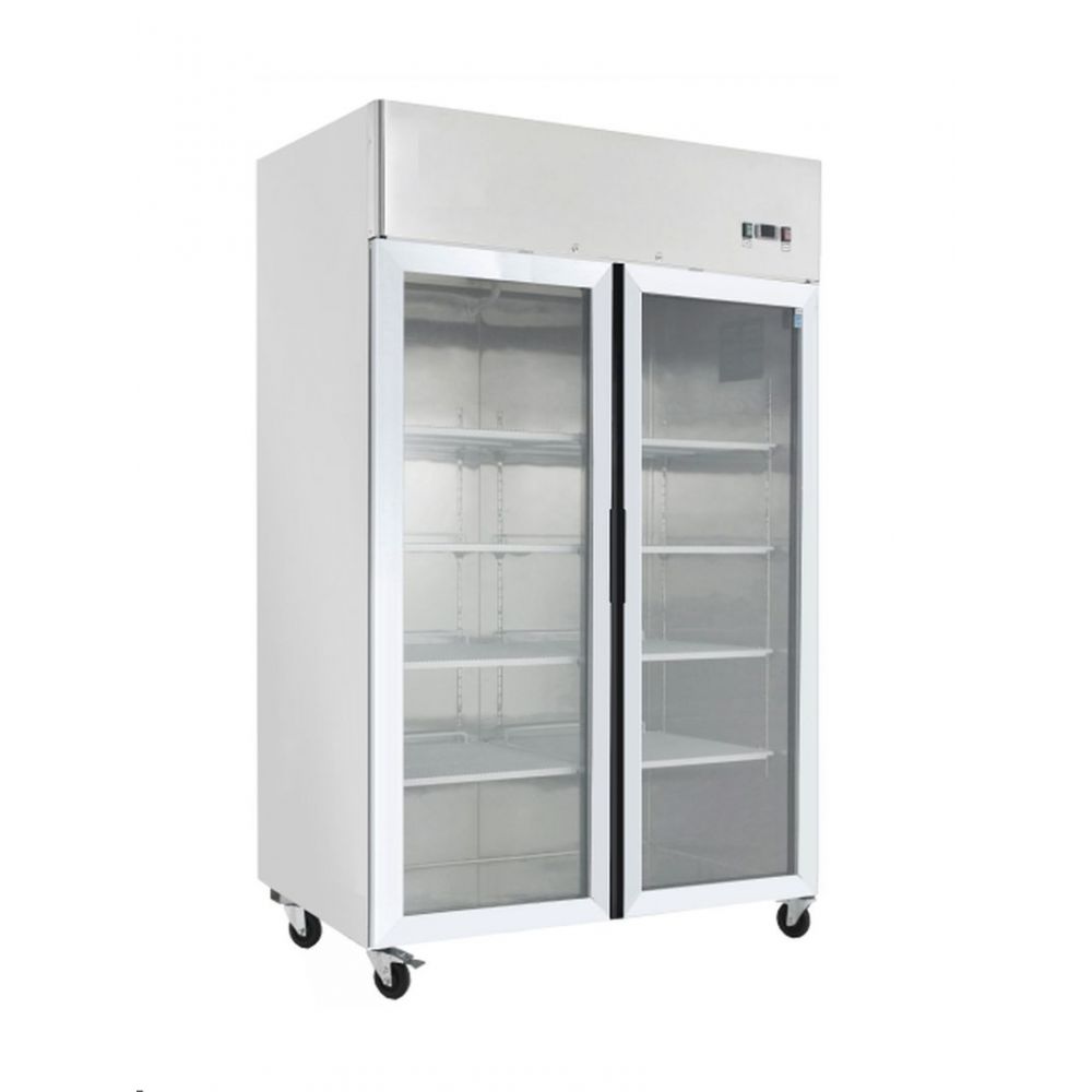 Refrigerador 2 Puertas de Vidrio Acero  : Refrigeracion