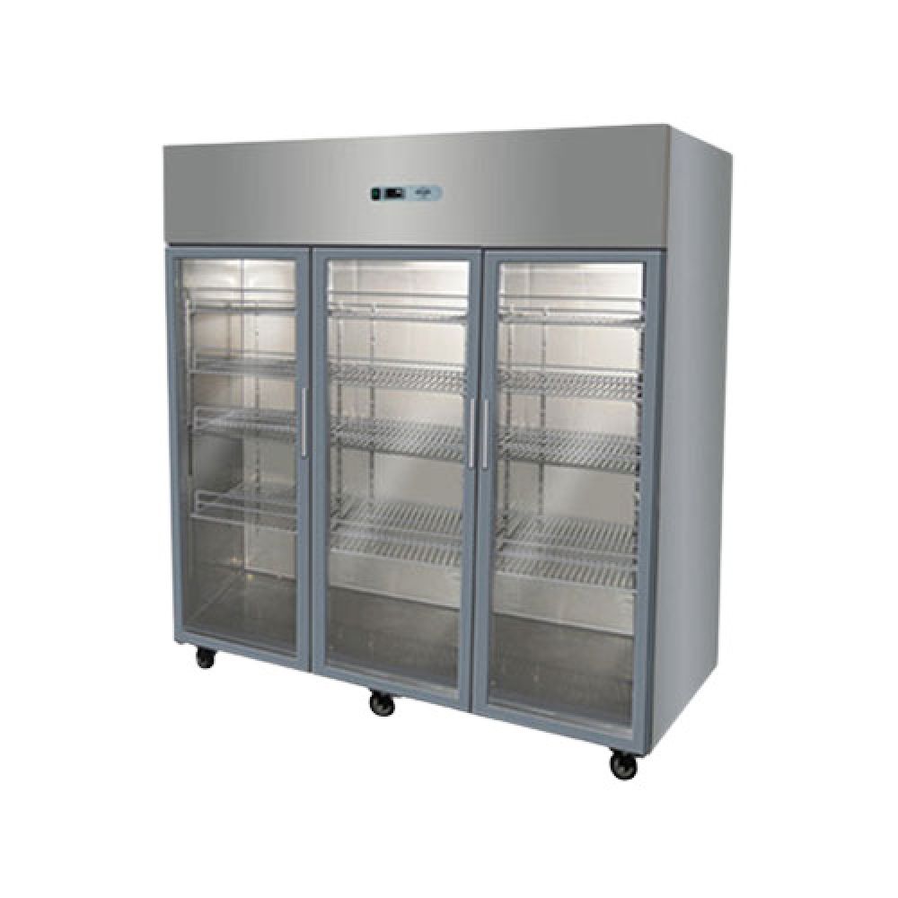 Refrigerador Acero 3 Puertas de Vidrio 1500 Lt : Refrigeracion